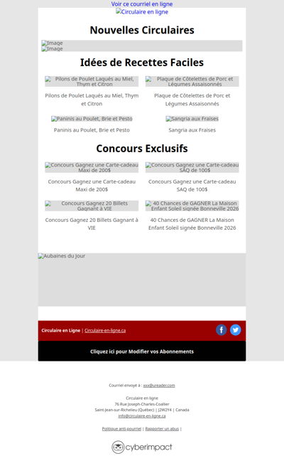 Nouvelles Circulaires du 21 Mai au 27 Mai 2026