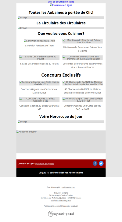 Toutes les Circulaires du Québec sont ici !