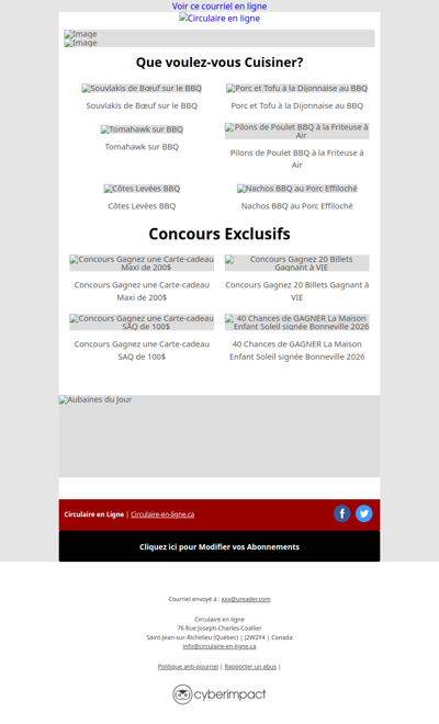 Maxi Costco Super C IGA Metro Rossy Walmart Tigre Géant Jean Coutu