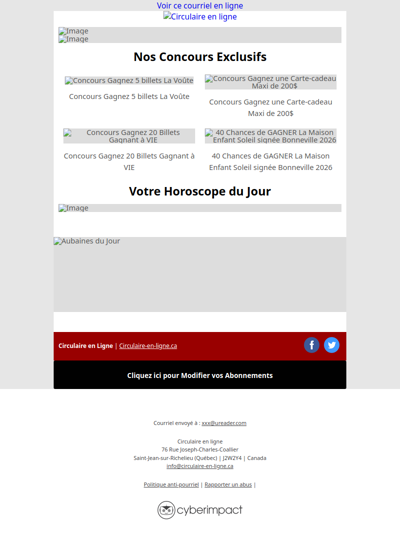 Toutes les Circulaires du 28 au 3 Juin 2026