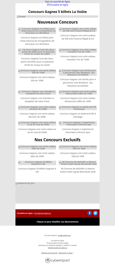 Concours La Voûte🤩 Courez la Chance de remporter 2 Millions 💸