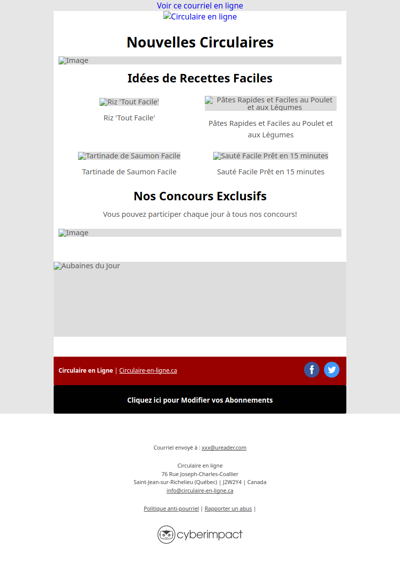 Nouvelles Circulaires du 11 au 17 Juin 2026