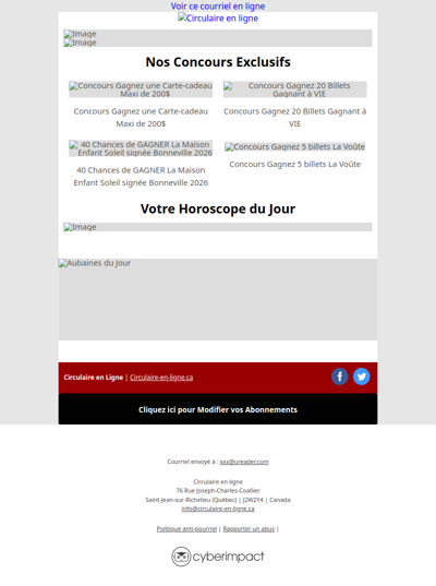 Toutes les Circulaires du 11 au 17 Juin 2026