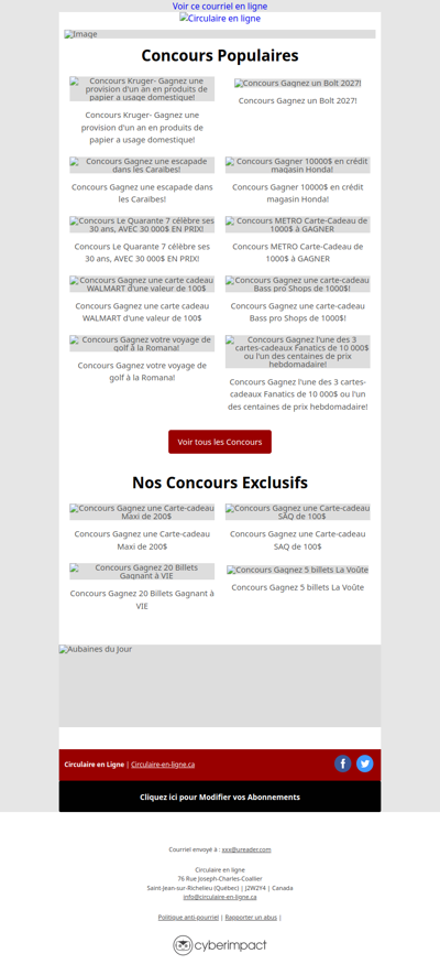 Concours Gagnez 20 Billets Gagnant à VIE🏆