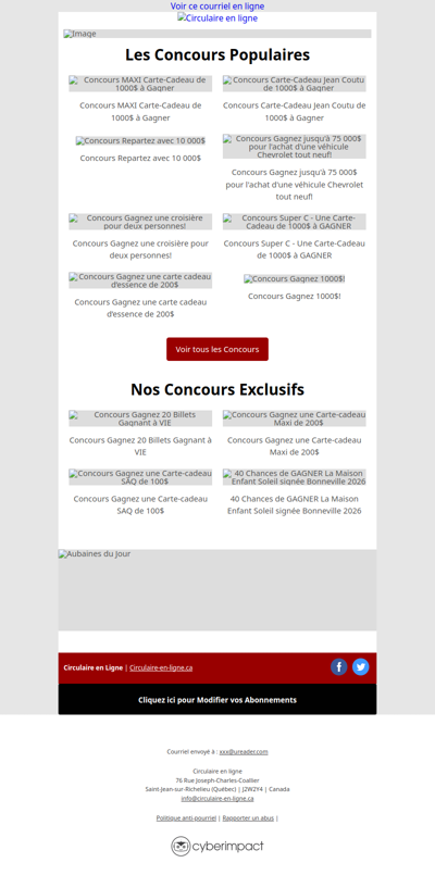 Concours Gagnez 5 billets La Voûte 🤩