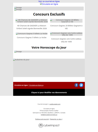 Toutes Les Circulaires du Québec sont ici !