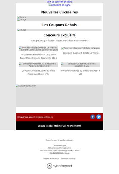 Nouvelles Circulaires du 2 au 8 Juillet 2026