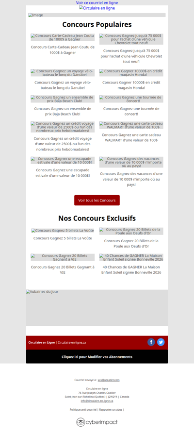 Concours MAXI Carte-Cadeau de 1000$ à Gagner🏆