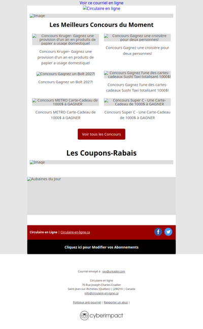 Maxi Costco Super C IGA Metro Rossy Walmart Tigre Géant Jean Coutu