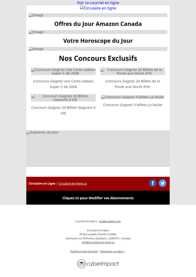 Circulaires de la Semaine Prochaine 🤩