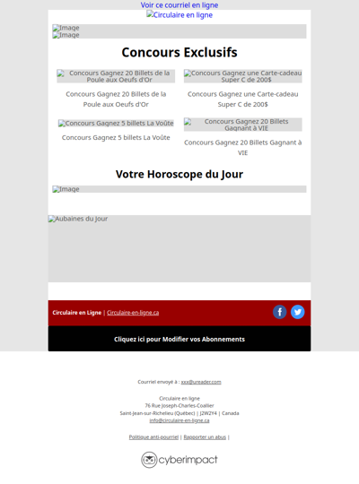 Toutes Les Circulaires du Québec sont ici !