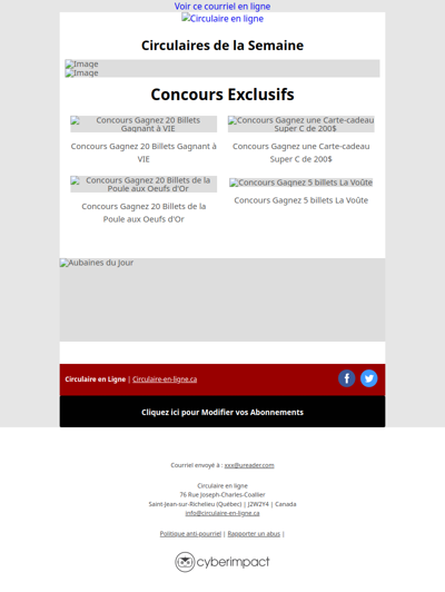 Maxi Costco Super C IGA Metro Rossy Walmart Tigre Géant Jean Coutu