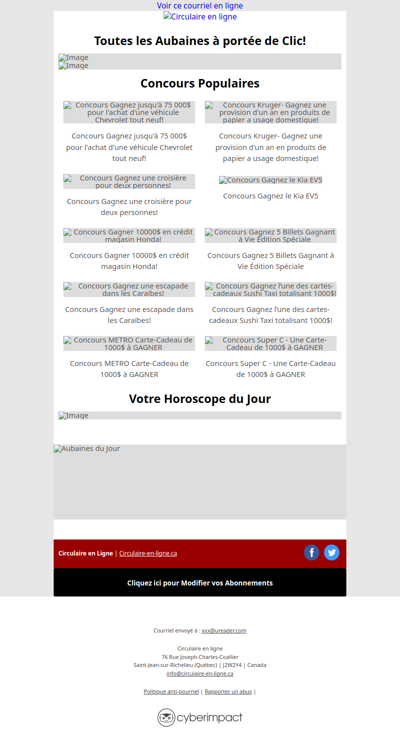 Toutes les Circulaires du 16 au 22 Juillet 2026
