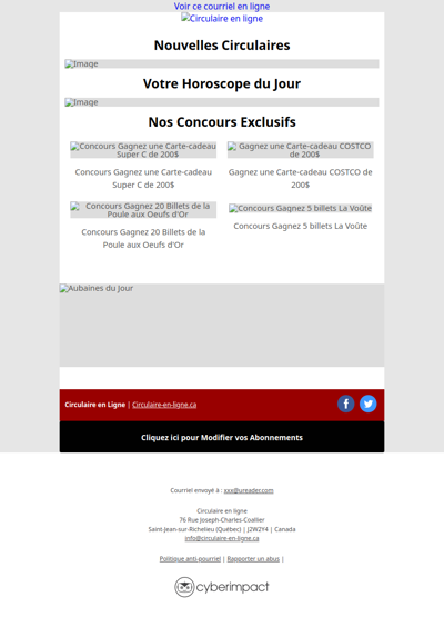 Circulaires de la Semaine Prochaine 🤩