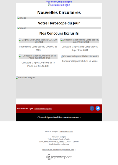 Circulaires de la Semaine Prochaine 🤩