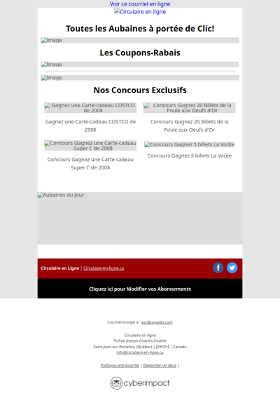 Maxi Costco Super C IGA Metro Rossy Walmart Tigre Géant Jean Coutu