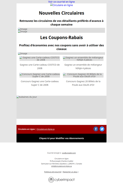 Nouvelles Circulaires du 20 au 26 Août 2026