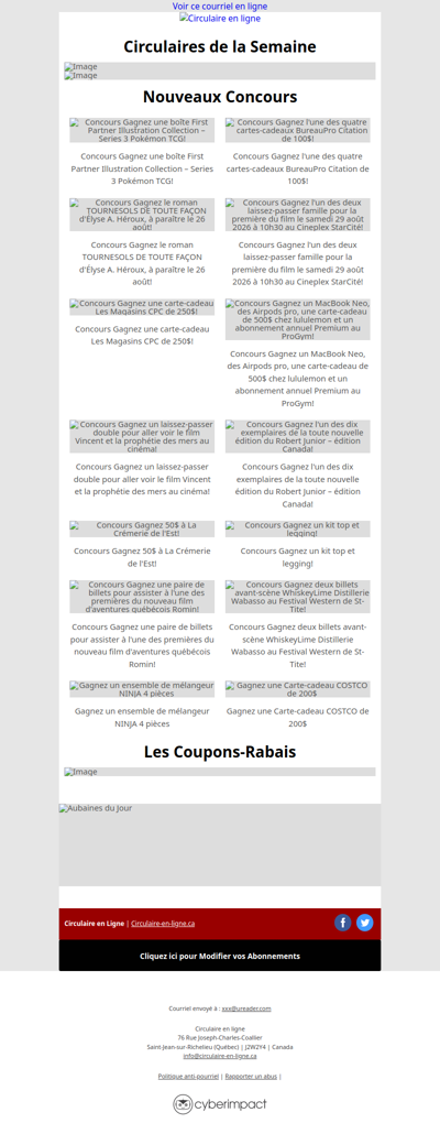 Des Économies à ne pas Manquer cette Semaine