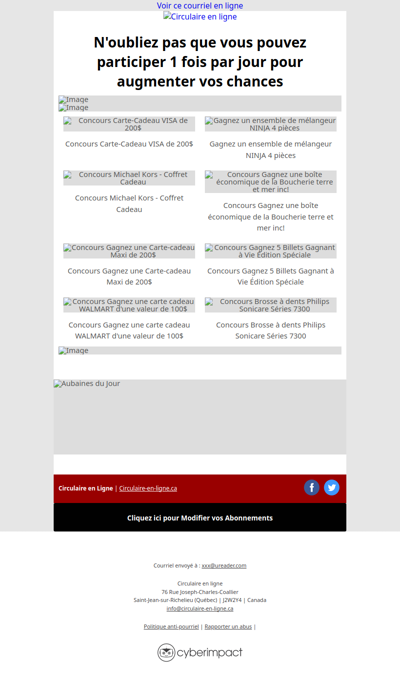 Circulaires Concours et Horoscope du Jour