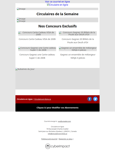 La Circulaire des Circulaires - Semaine Prochaine
