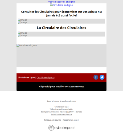 Les Circulaires de la Semaine
