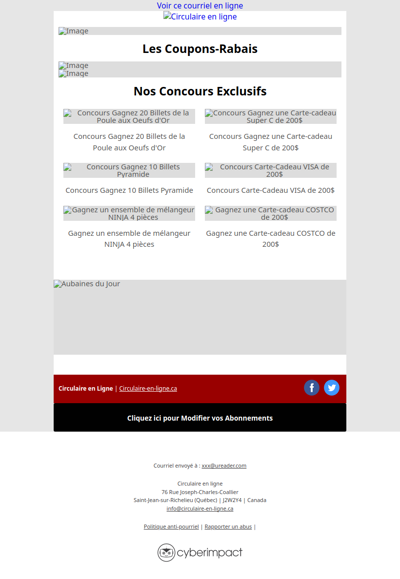 Toutes Les Circulaires du Québec sont ici !