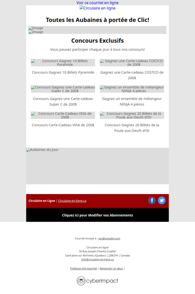 Toutes les Circulaires du 10 au 16 Septembre 2026