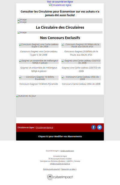Les Circulaires de la Semaine