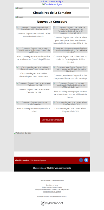 La Circulaire des Circulaires - Semaine Prochaine