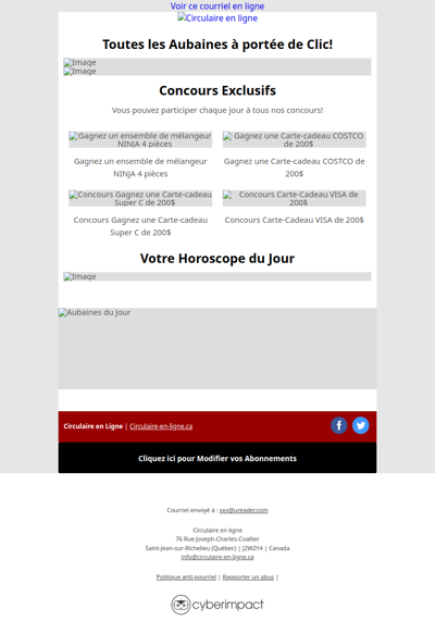 Toutes les Circulaires du 17 au 23 Septembre 2026