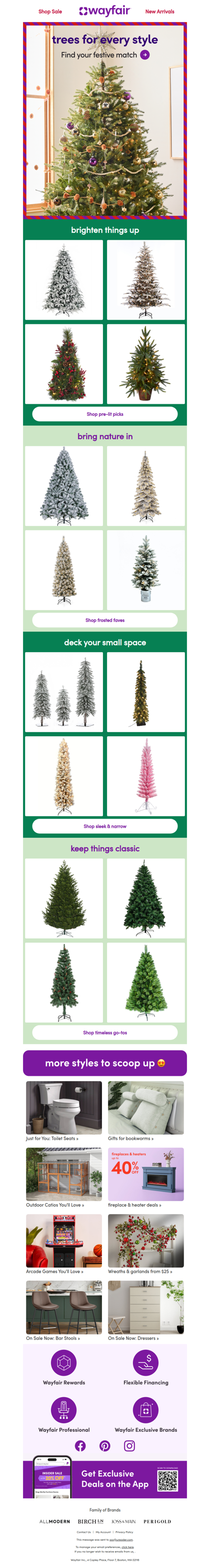 Christmas trees for every style (and budget) →