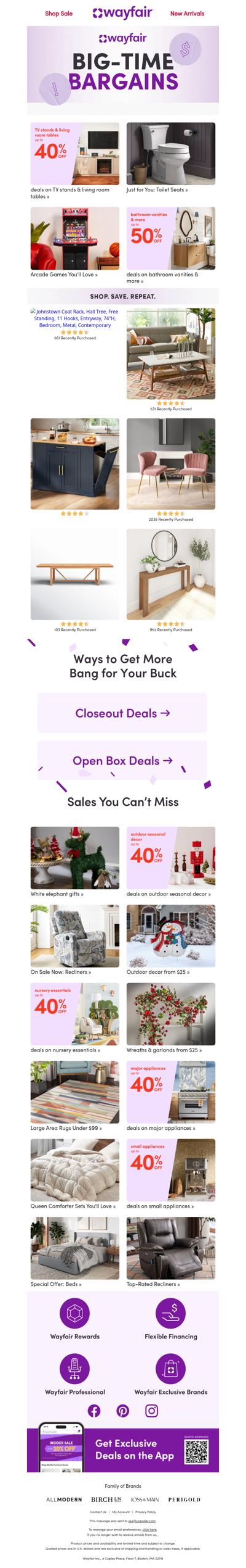 TV STANDS & TABLES up to 40% OFF ➡️