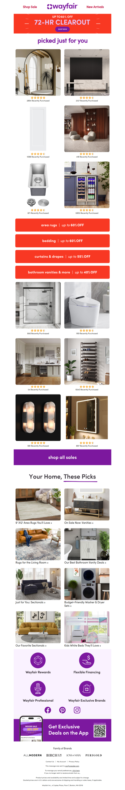 WALL & ACCENT MIRRORS ⌛ Less than TWO days left ⌛ UP TO 60% OFF