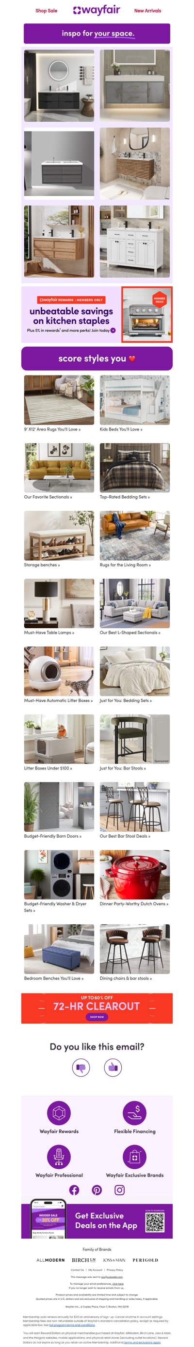 The VANITIES we can barely keep in stock