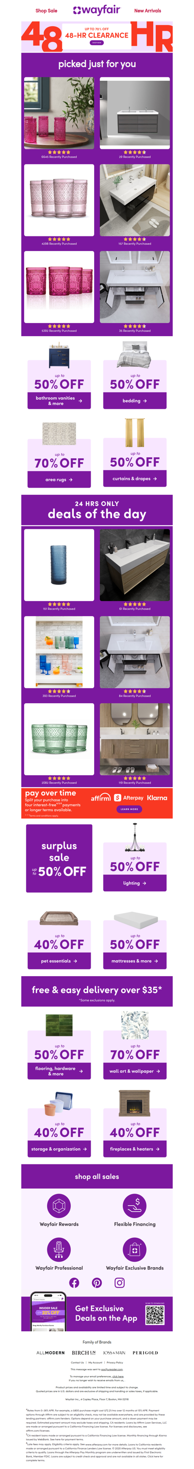 GLASSWARE & BARWARE❗ UP TO 70% OFF ❗ 2 DAYS ONLY ❗