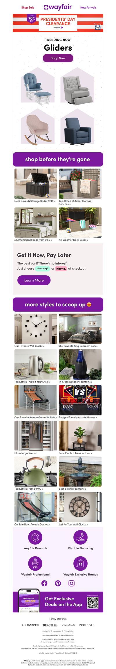 Endless GLIDERS to choose from