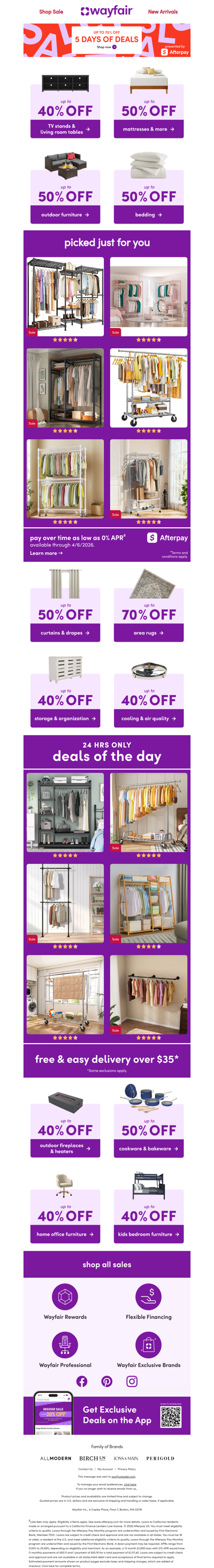 📅 FIVE DAYS 🤩 1,000s of DEALS 📦 FAST shipping