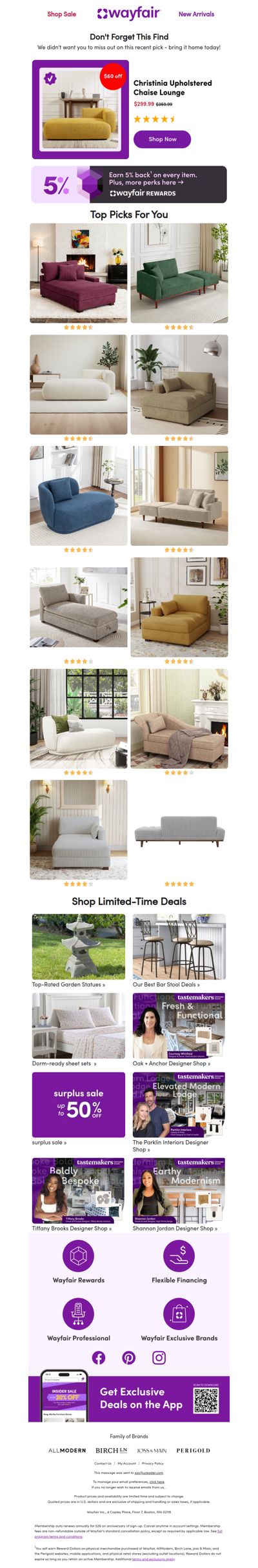 Your chaise lounge search is over!