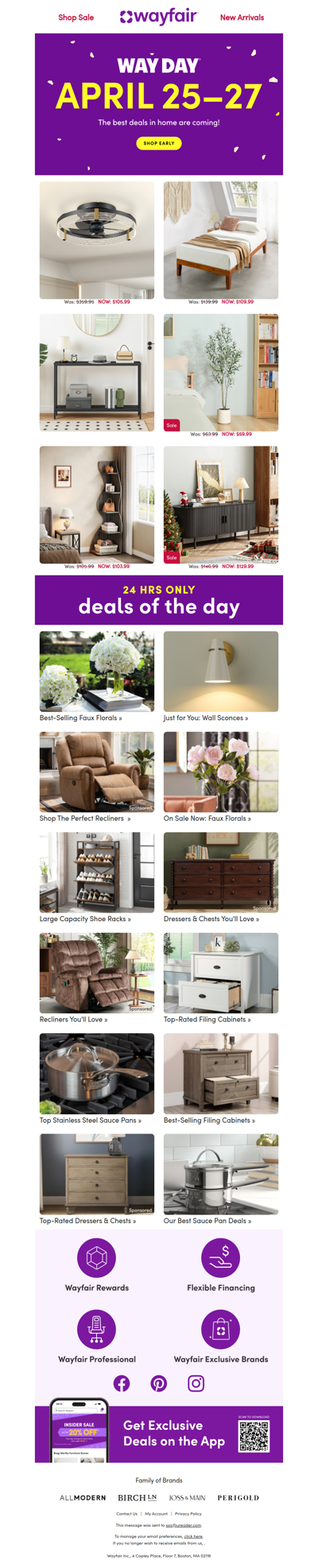 CEILING FANS 📣 APRIL 25–27 🤩 🏠 The BEST deals in home