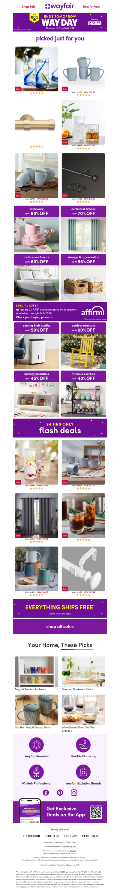 GLASSWARE & BARWARE ⏱️  WAY DAY ⏱️  LESS THAN 2 DAYS LEFT ⏱️