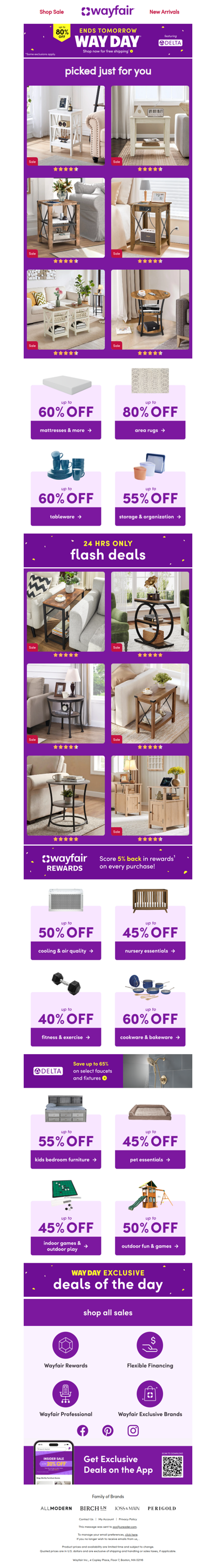 END TABLES 🔔 🔔 WAY DAY 🔔 LESS THAN 48 HOURS 🔔 🔔