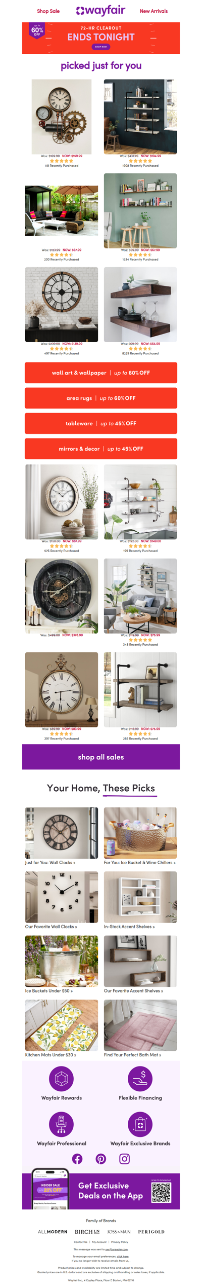 WALL CLOCKS ❗ ⌛ UP TO 60% OFF ⌛ ENDS SOON ⌛ ❗