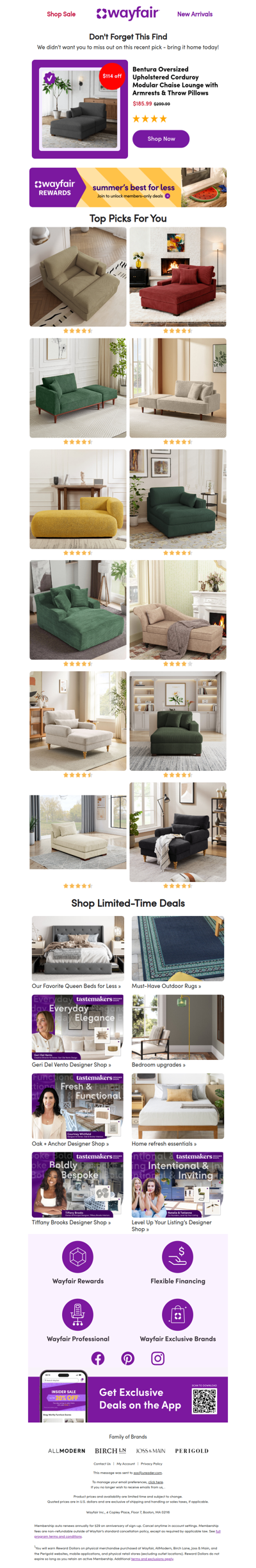 Your chaise lounge search is over!