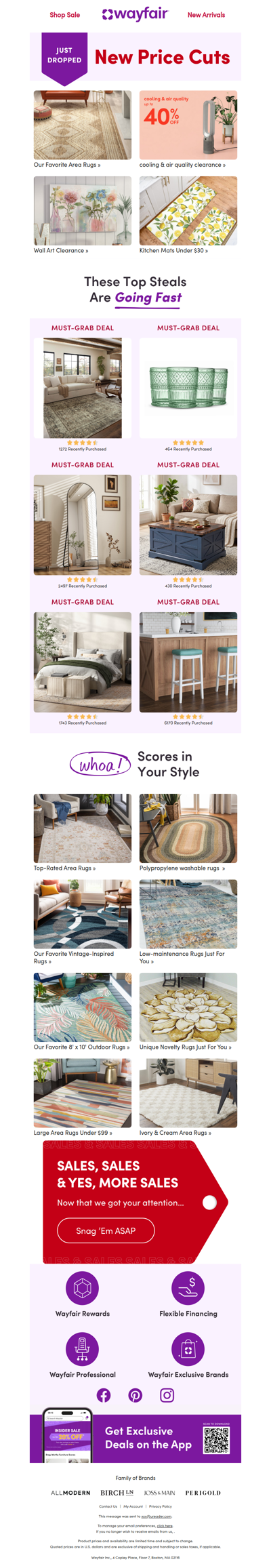 AREA RUGS.