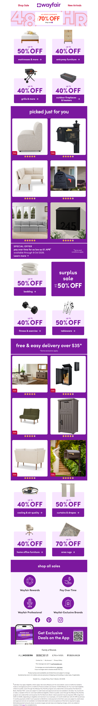 📣 UP TO 70% OFF 📣 48 HOURS ONLY 📣