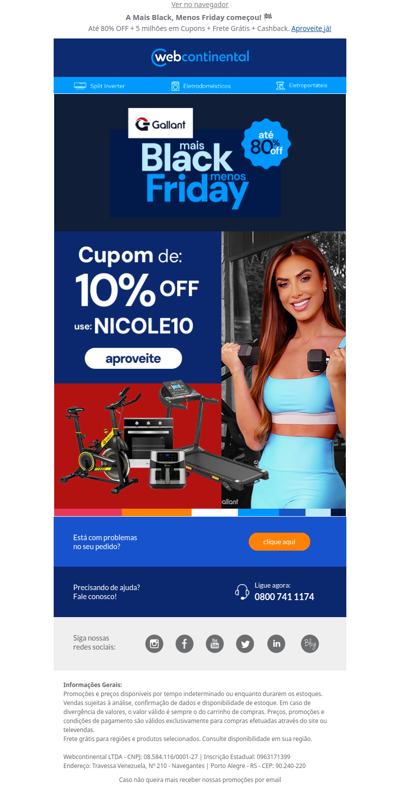 Gallant + @NicoleBahls tem um cupom exclusivo para você!