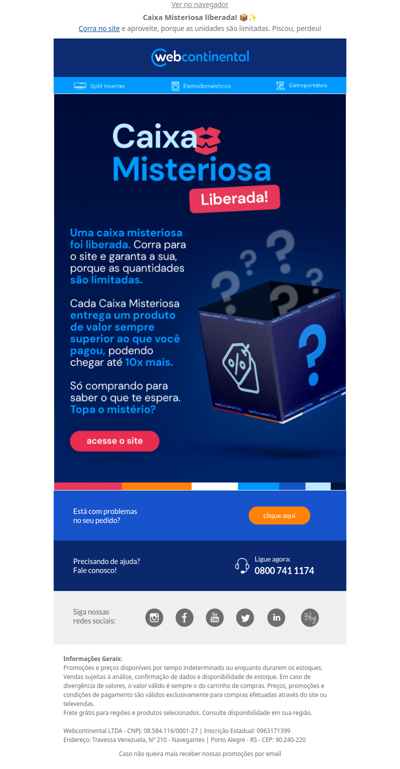 🚨📦 Caixa Misteriosa de R$50 LIBERADA!