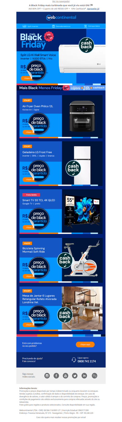 🔥 As melhores ofertas da Black você encontra só aqui na #MaisBlackMenosFriday — Vem conferir!