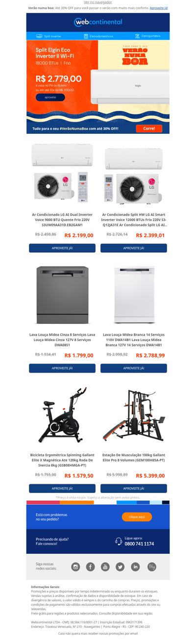 Super descontos para deixar seu verão ainda melhor ⬇️🌞 #VerãoNumaBoa