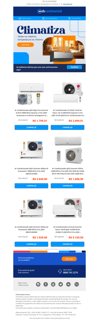 Verão no máximo, temperatura no mínimo ❄️🌡️